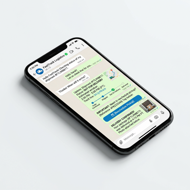 WhatsApp automation for logistics operations